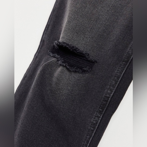 FREE PEOPLE High Rise Dark Grey Zuri Mom Jeans NWT Sz. 31 - Picture 9 of 17